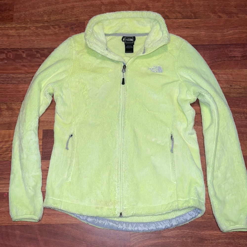 Neon Yellow Osito NorthFace Jacket